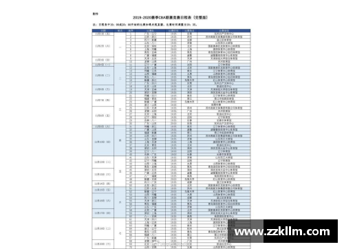 熊猫体育CBA官方公布2020年赛季全程赛程表，多支豪强对决首轮！ - 副本